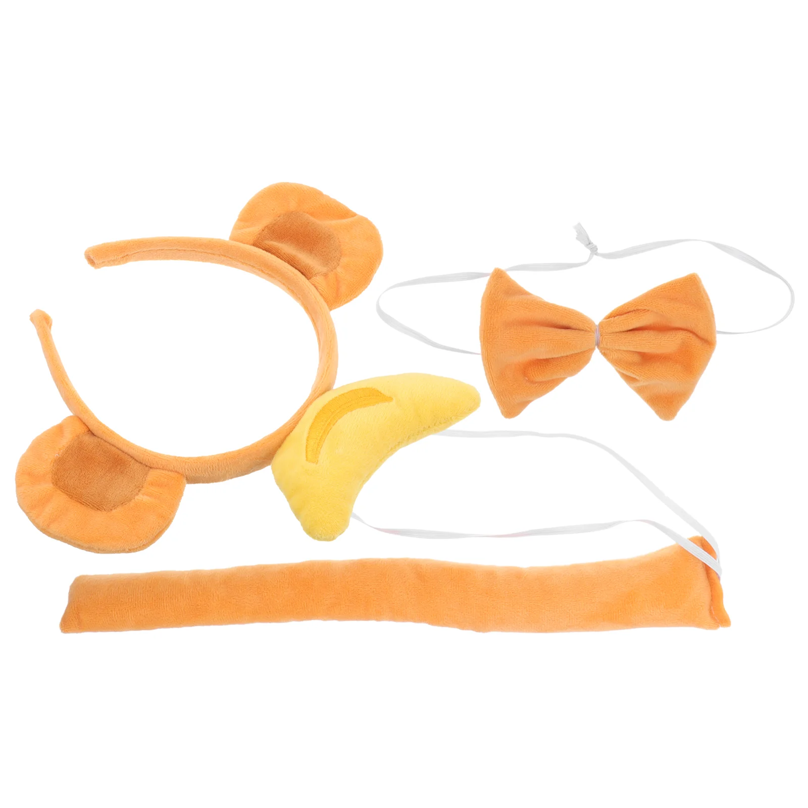 

Animal Costume Accessories Halloween Stuffed Monkey Ears Banana Headband Cosplay