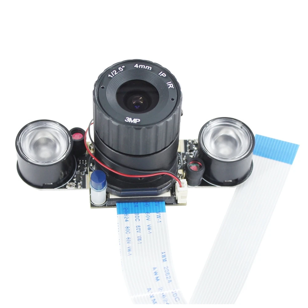 

OV5647 Camera Module Adjustable Focus 65° 4MM 5MP Pixel Night Vision IR-CUT Camera for Raspberry Pi 2 4 3B+