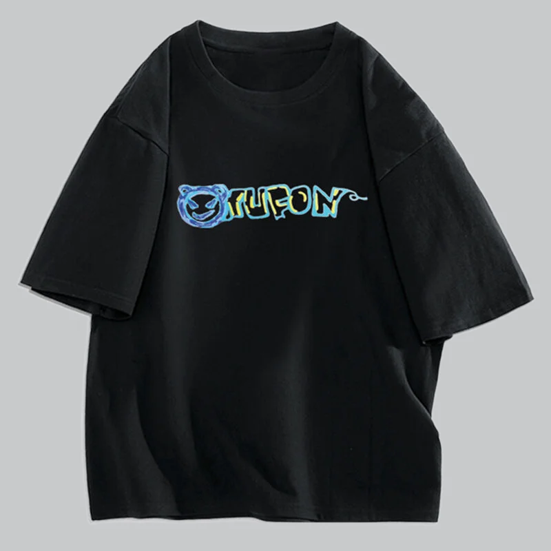 

Футболка мужская оверсайз с коротким рукавом и графическим принтом, Y2k