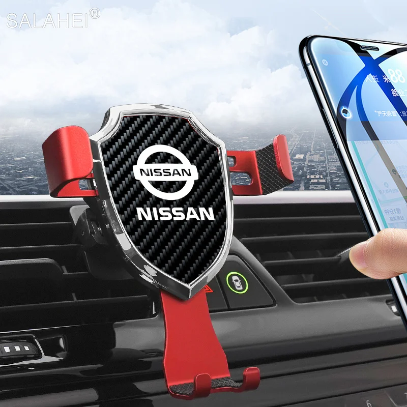 

Gravity Car Phone Holder Air Vent Clip Stand GPS Support For Nissan Nismo Qashqai J10 J11 Juke T31 T32 X-trail Tiida Teana Micra