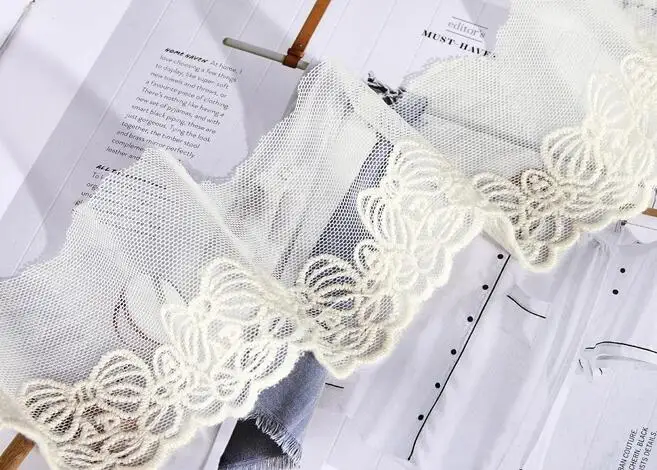 1 Флейта: 5 8 см сетка с бантом кружевные модные кружева вышивкой аксессуары для