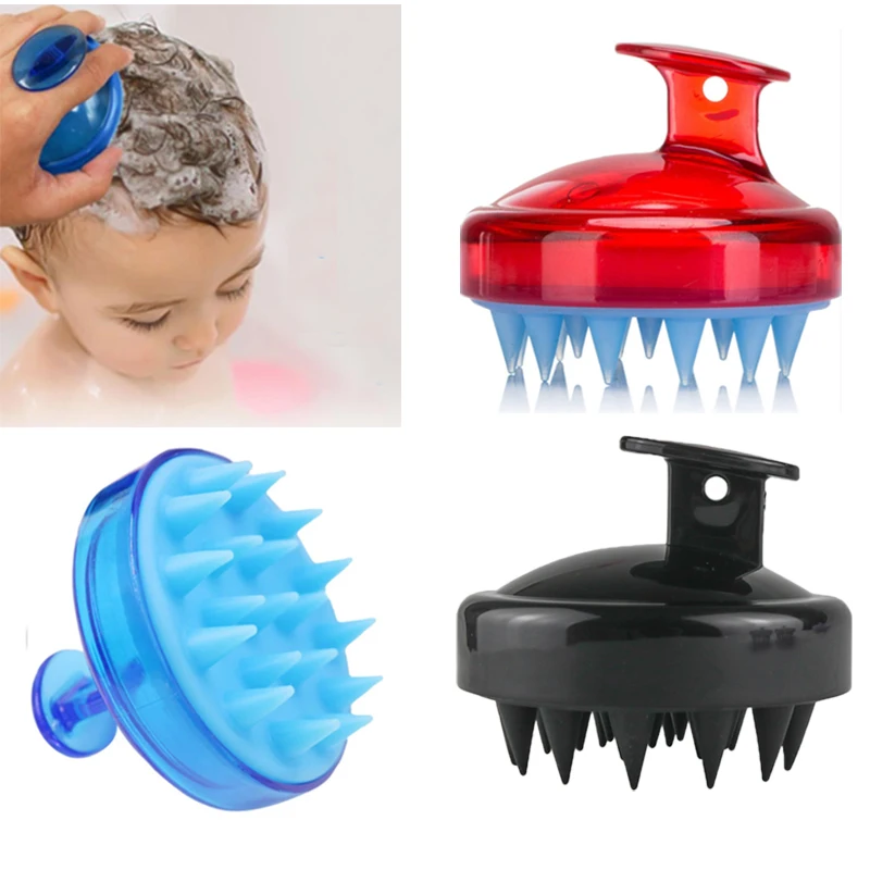 

Silicone Shampoo Scalp Hair Massager Head Body Scalp Massage Brush Comb Hair Washing Comb Shower Brush Bath Spa Massage Brush