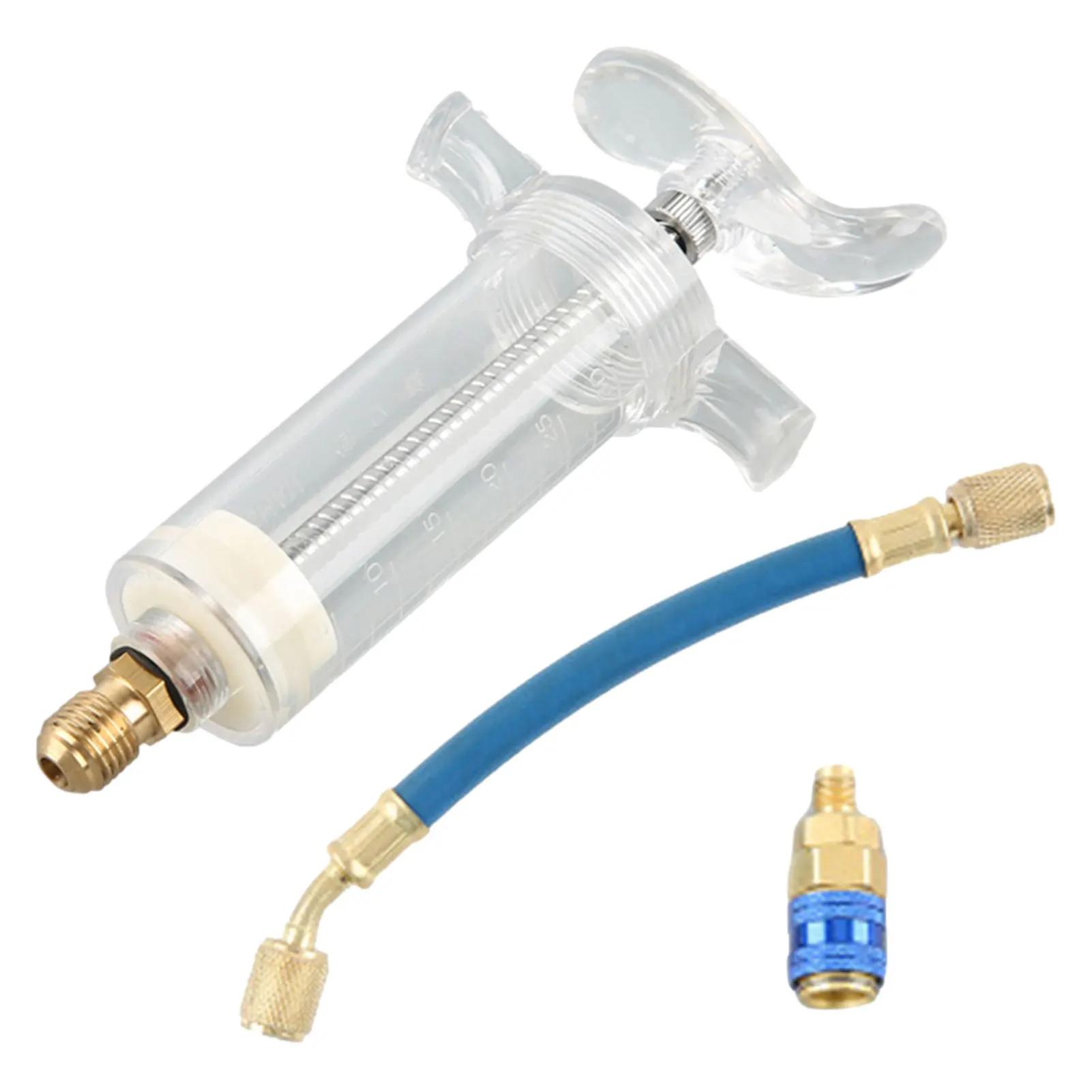 

Air Conditioning Car Oil Injection Dye Injection Tool 30ml 1 Ounce 1/4 inch Pure Liquid Oil Coolant Filler Tube Car Accessories