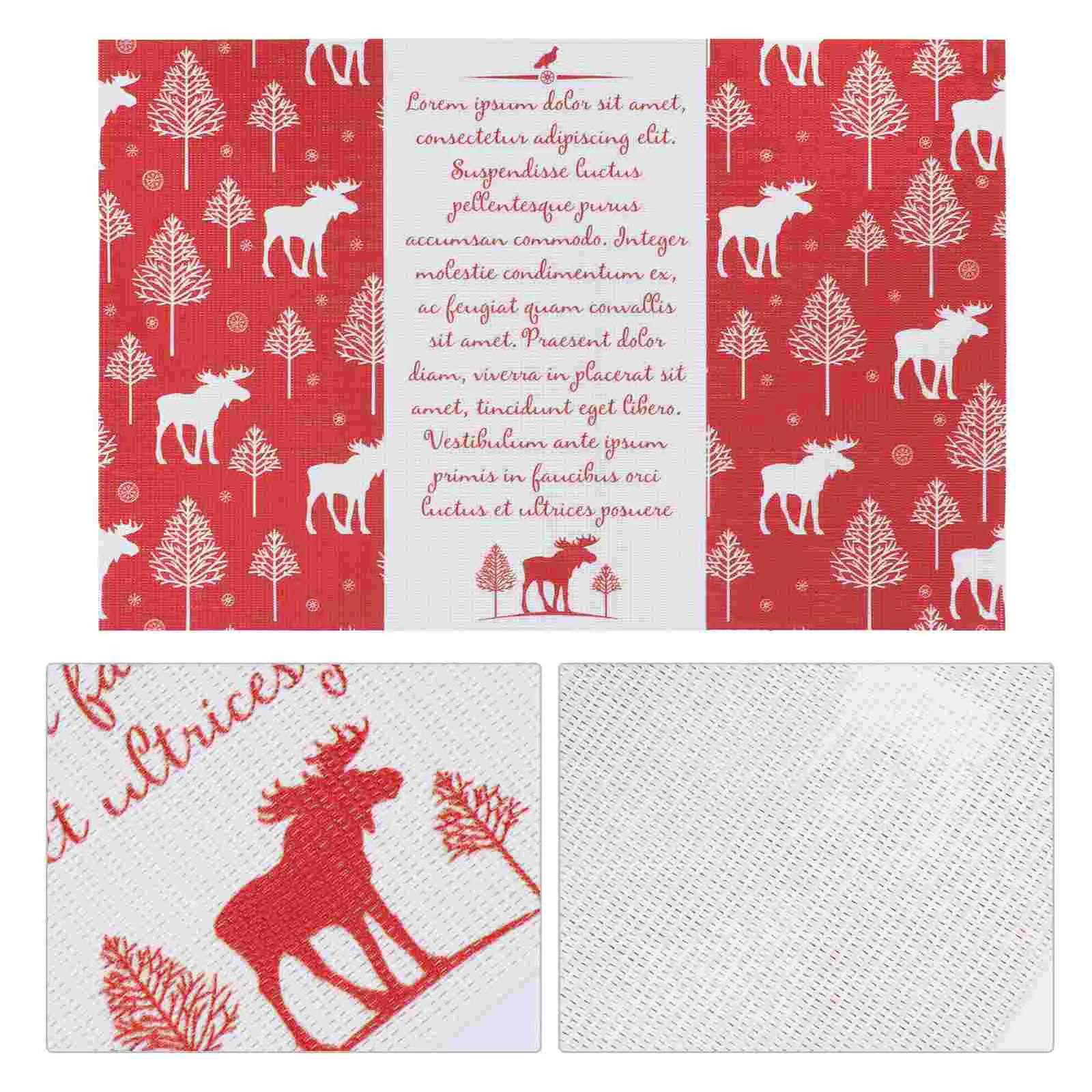 

Table Mats Christmas Coasters Placemat Holiday Drink Absorbentcup Dinner Tableware Mat Coffee Pot Pan Protectors Decor Snowflake