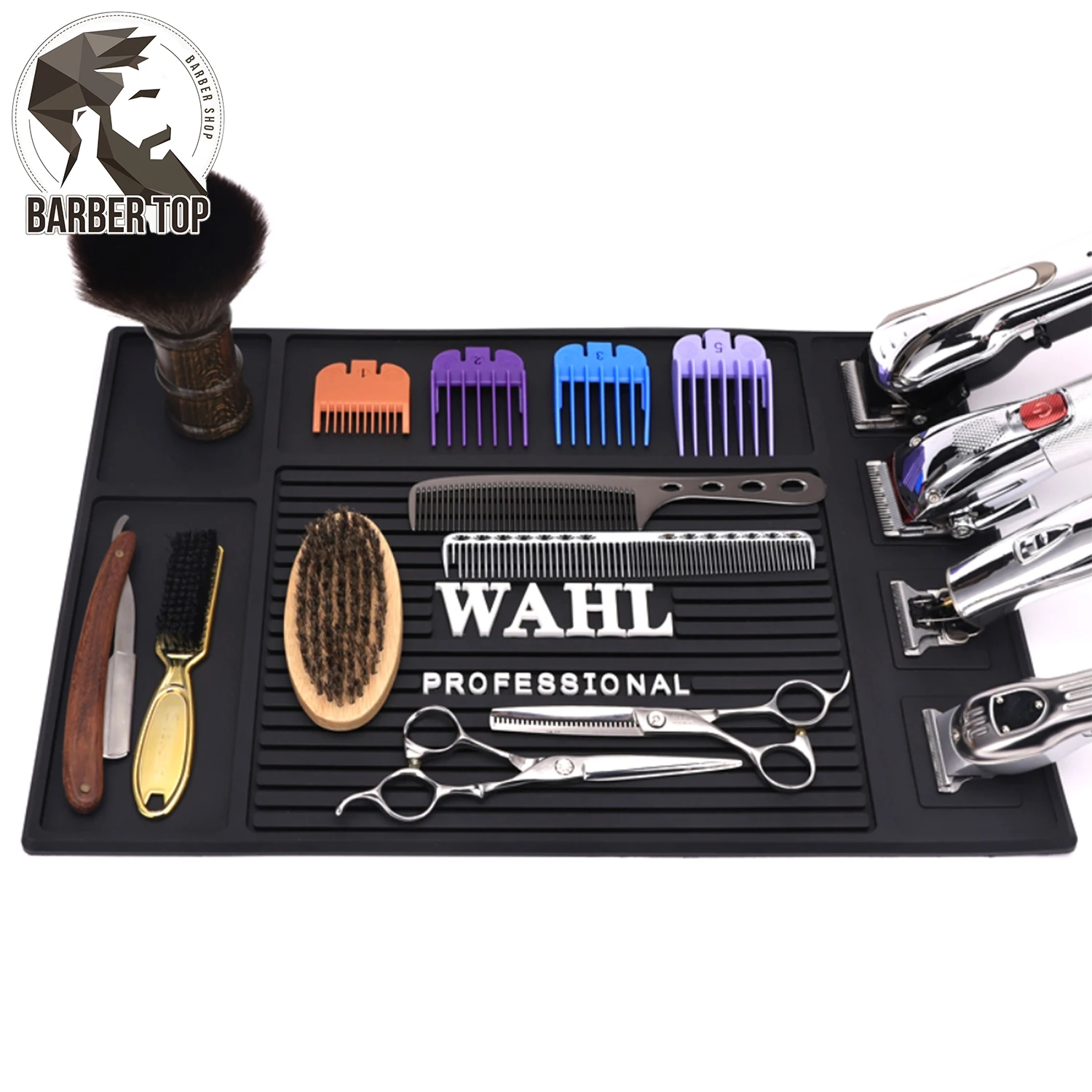 

Коврик-органайзер для парикмахерских салонов, гибкий нескользящий Магнитный Силиконовый поднос для хранения подушек, Теплоизоляционный рабочий коврик