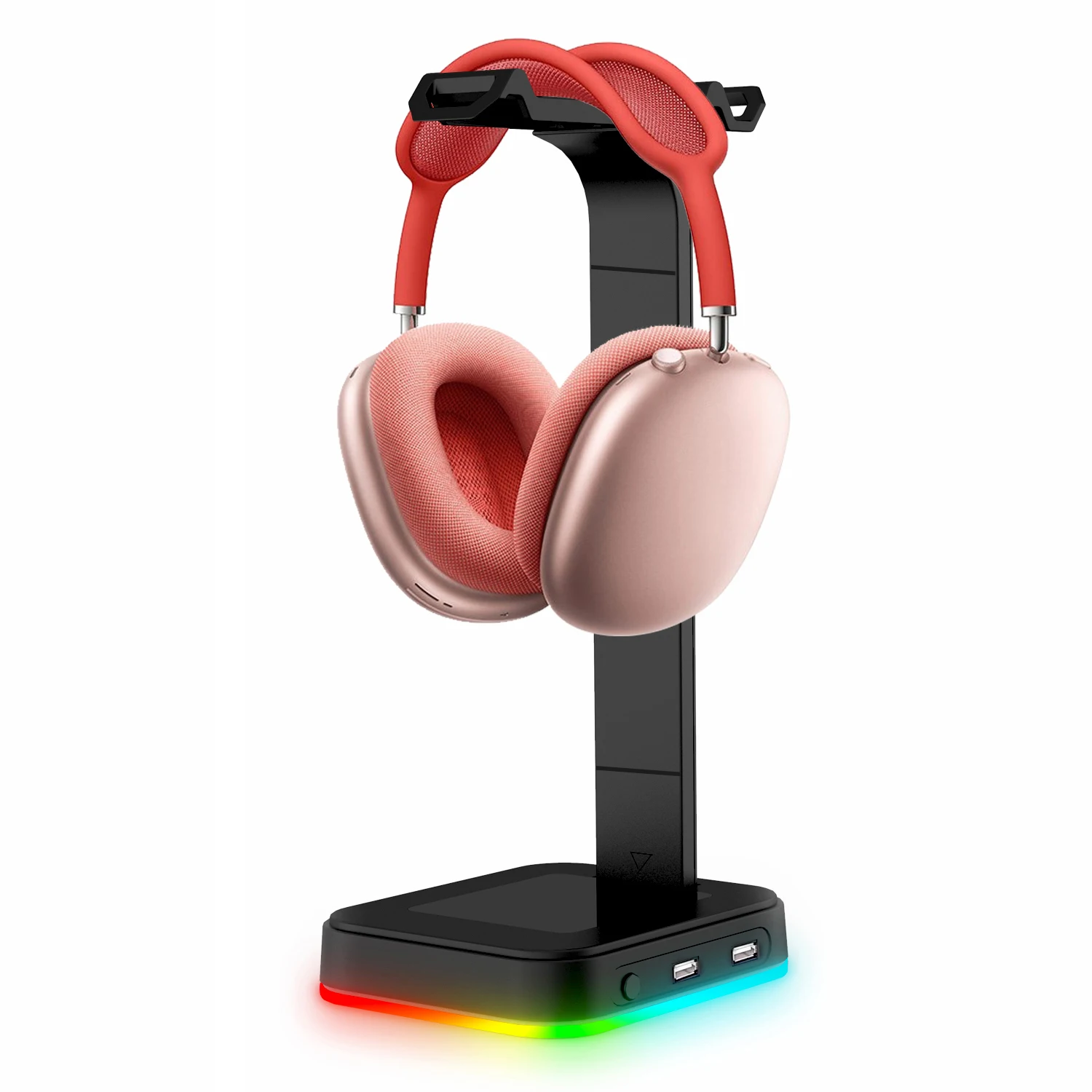 

Подставка для наушников многофункциональная с RGB-подсветкой, 2 порта USB