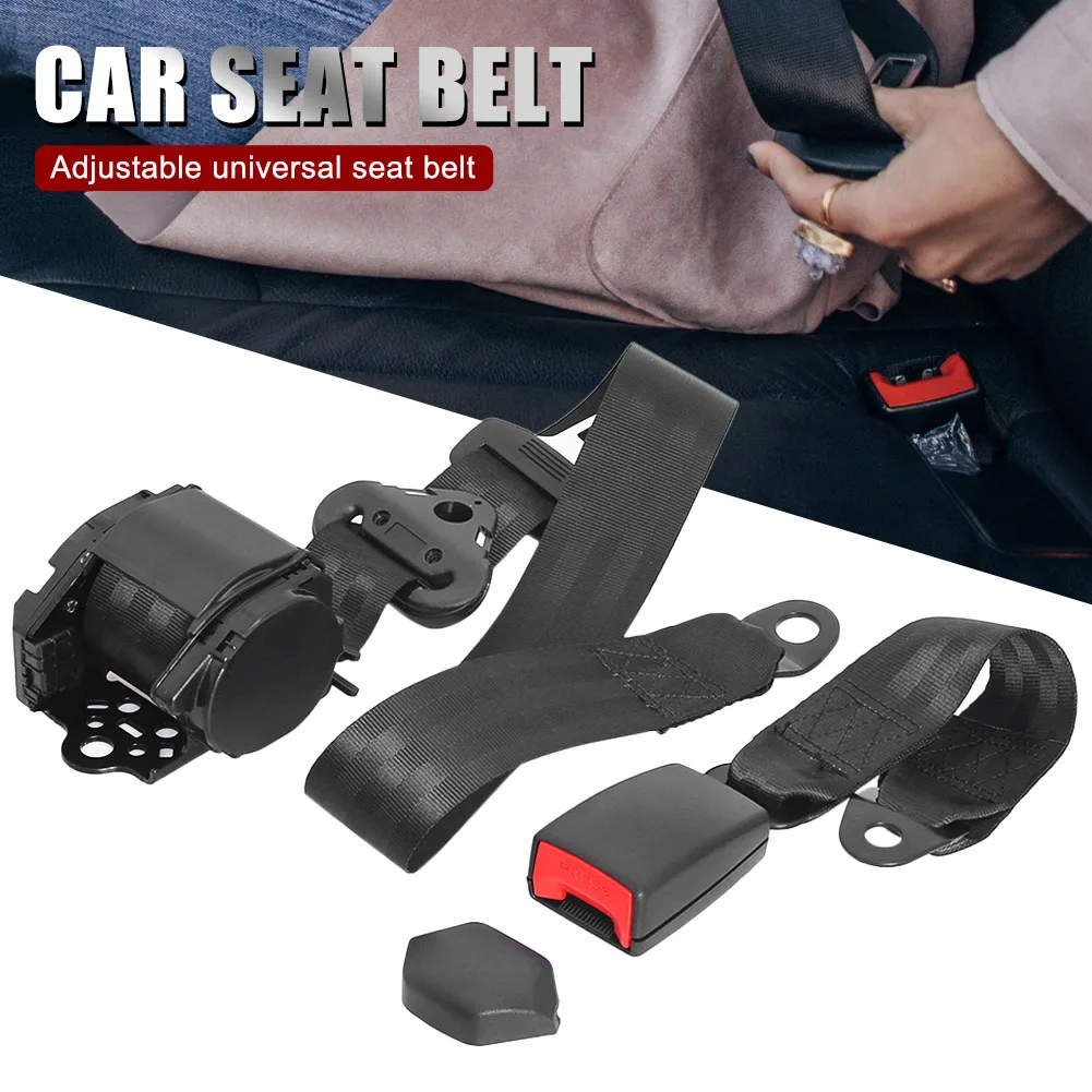 

Universal Car Seat Belt Extender Safety Seatbelt 21-22mm Long-lasting Black Seatbelt Extender Car Auto D Type With Safety Buckle