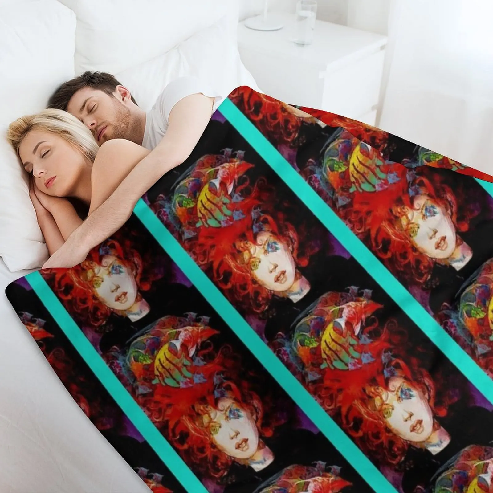 Одеяло Sandman - Delirium в клетку на диване одеяла Хэллоуин люксового бренда