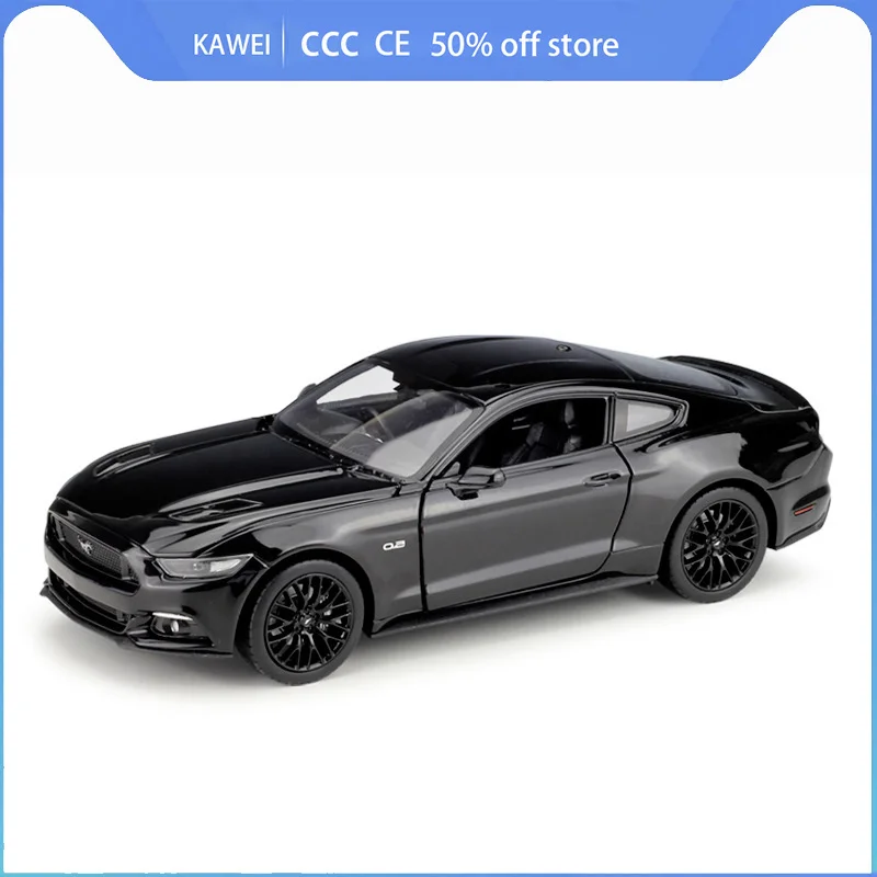 

Diecast Vehicle 1:24 Scale 2015 Ford Mustang GT Classic Model Car Metal Sports Car Alloy Toy Car For Kid Gifts Collection Bauble