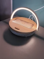 wireless charging music desk lamp bluetooth speaker mobile phone holder multifunction alto falante player