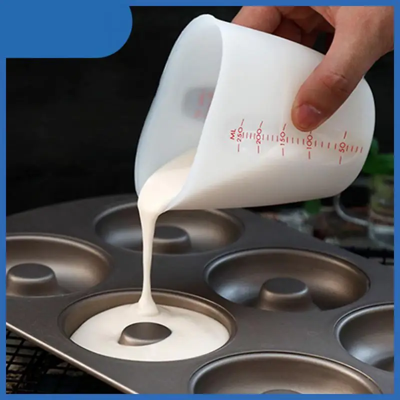 

Silicone Measuring Cup Transparent With Scale foldable Food-Grade Separating Cups DIY Cake Epoxy Resin Jewelry Making Tools