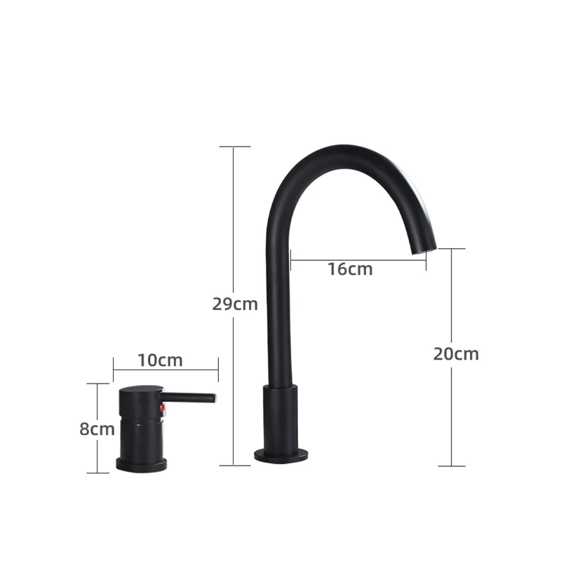 Смеситель для раковины латунный с двумя отверстиями 1 шт. |