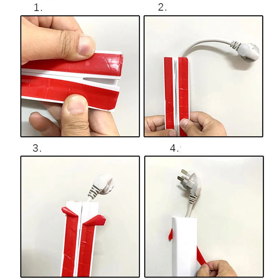 Самоклеящийся органайзер для напольного кабеля из ПВХ противоударный