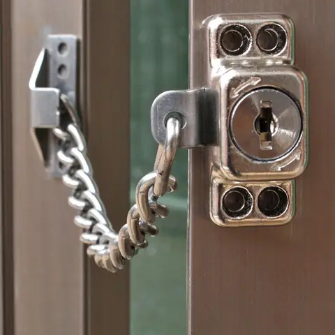 Блокиратор цепочки для дверей и окон, замок с ключами для безопасности детей, защита от кражи, для дома