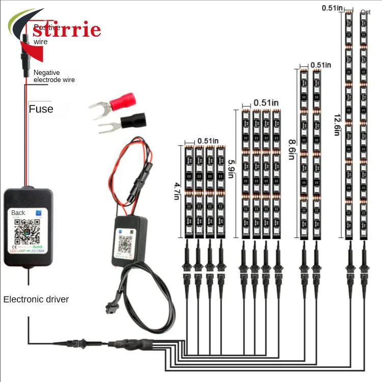 

Новое приложение Bluetooth атмосферсветильник светодиодный автомобиль и мотоцикл RGB атмосферсветильник для мотоцикла модифицированный красоч...