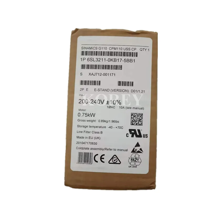 

Преобразователь частоты 6SL3211-0BK17-5BB 1 Совершенно новый