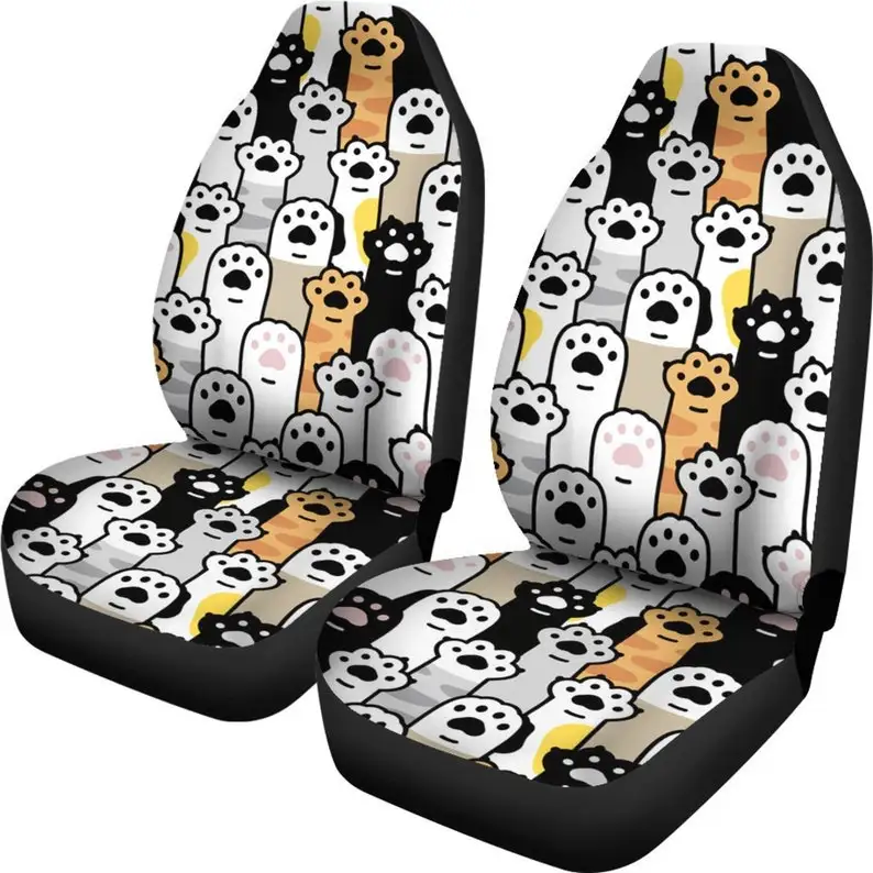 

Cats Car Seat Covers (Set Of 2) / 2 Front Car Seat Covers / Car Seat Covers / Car Seat Protector / Car Accessory