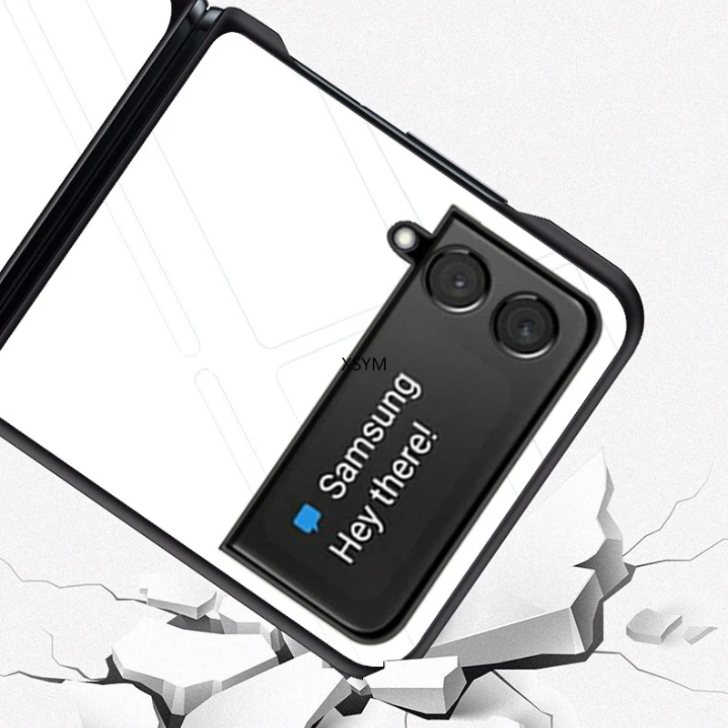 gradient color hard tempered glass phone case for samsung galaxy z flip 3 samsung z flip 3 5g mobile phone accessories free global shipping
