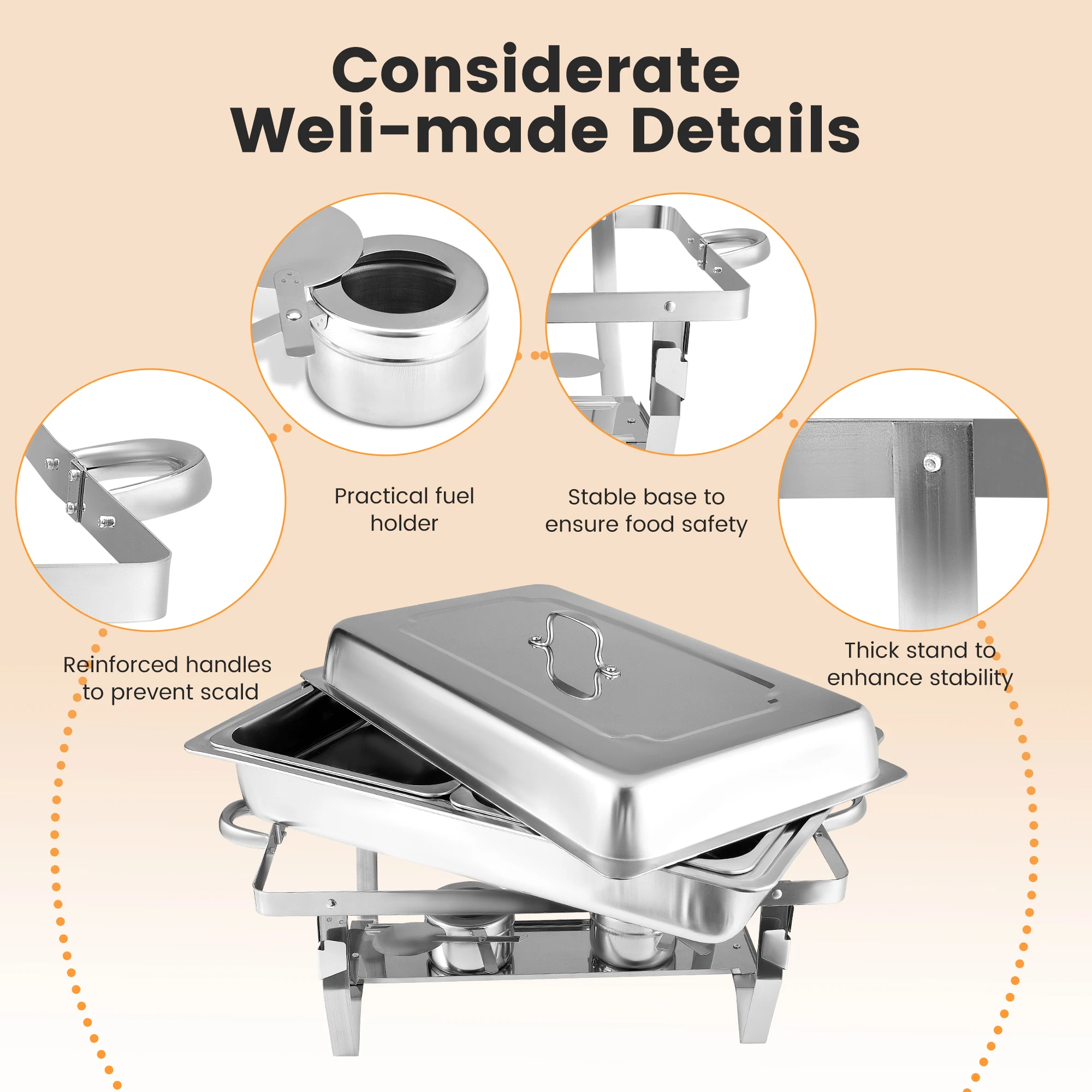 9л складная квадратная шведская плита из нержавеющей стали набор посуды