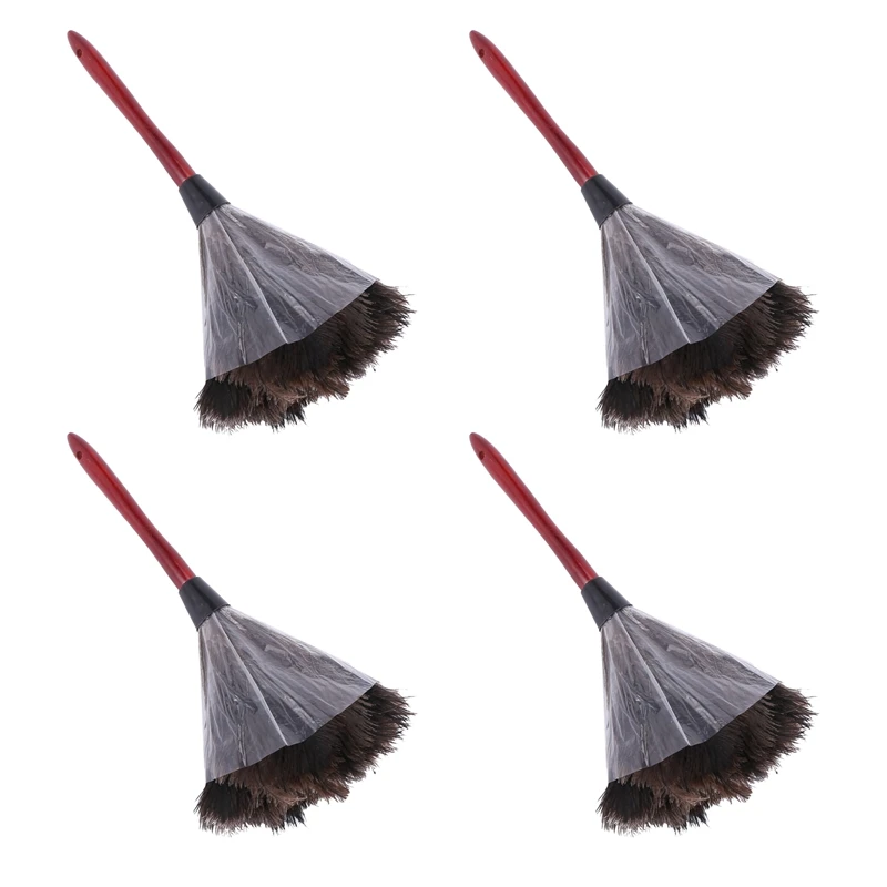 

4X Ostrich Cleaning Feather Duster Ostrich Duster Ostrich Feather Duster Soft Feathers Duster Photo Color