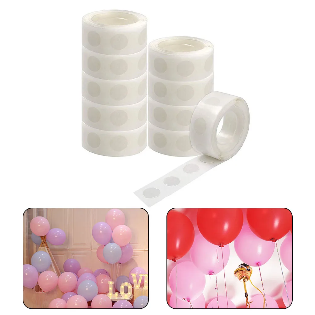 

100 Tablets Balloon Attachment Double-Side Adhesive Glues Dots Attach Balloons Ceiling Wall Stickers Home Wedding Decor Supplies