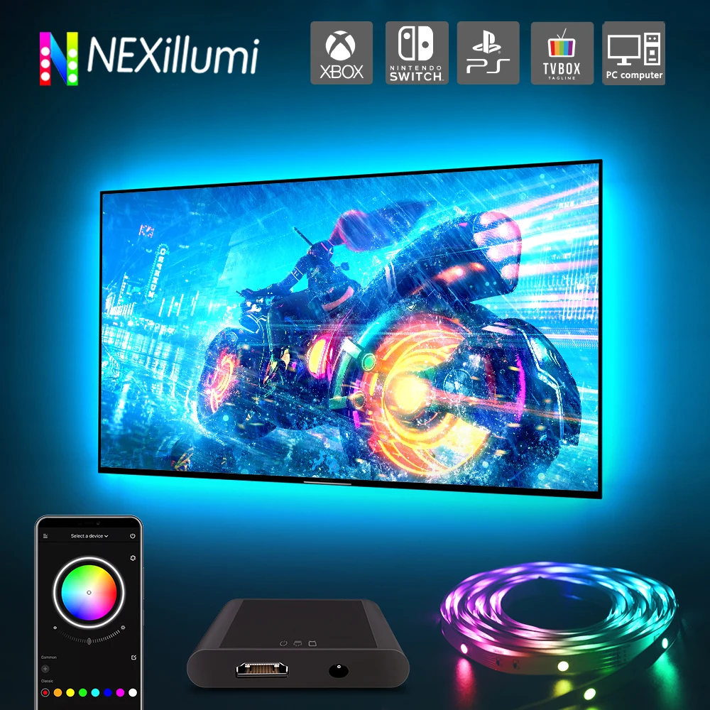 Светодиодная лента для подсветильник Ки телевизора ПК HDMI-устройств USB RGB
