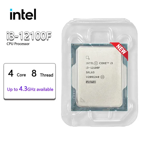 Процессор Intel Core i3-12100F i3 12100F LGA 1700