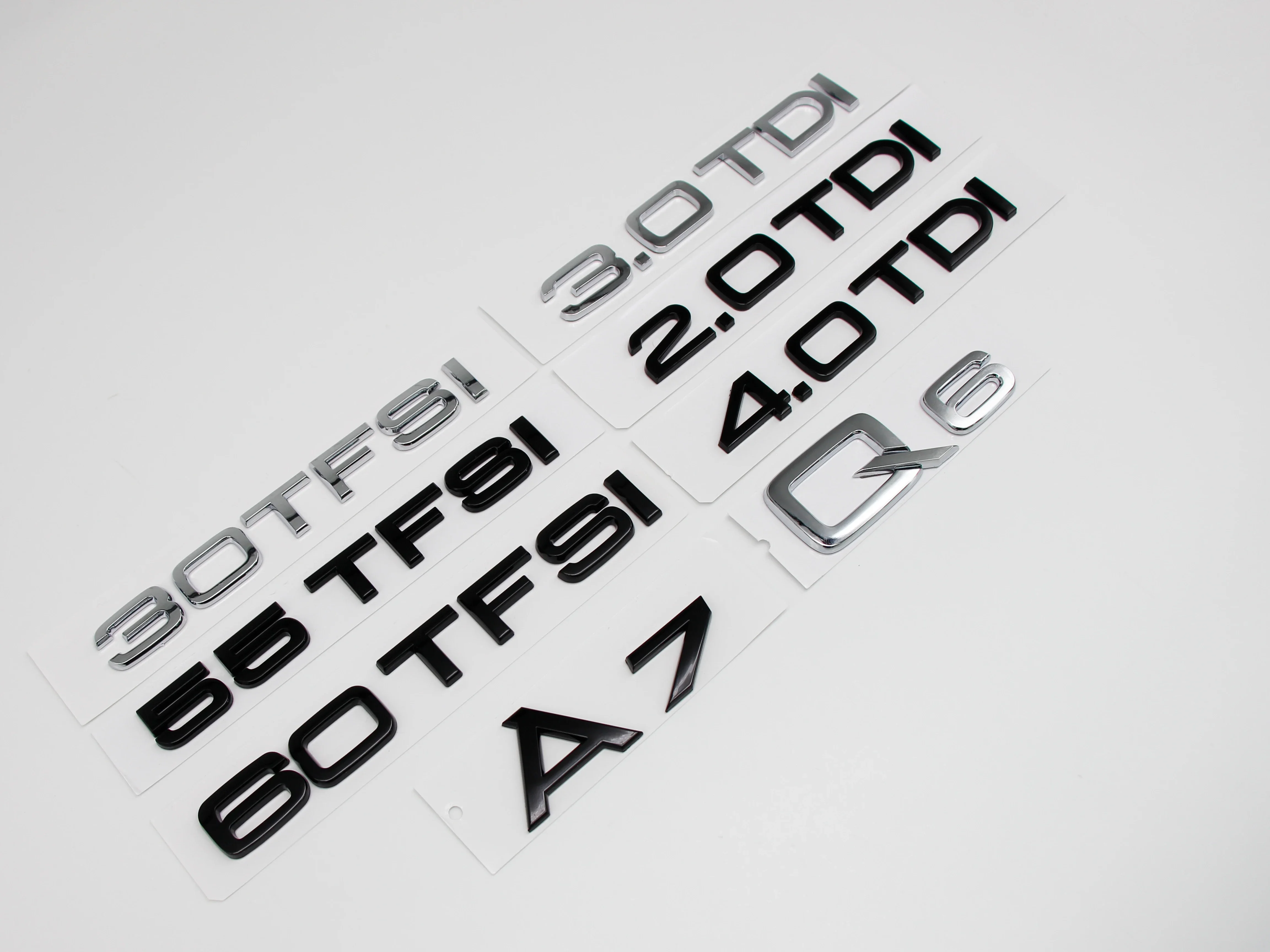 ABS автомобиль 30 35 40 45 50 55 60 TFSI TDI буквы логотип багажник значок эмблема наклейки для