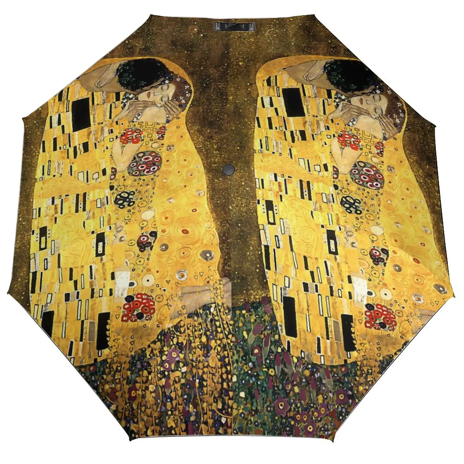 

Автомобильный Зонт Klimt Art с 8 ребрами, портативный Зонт The Kiss, солнце и дождь, зонты с рамкой из углеродного волокна для мужчин и женщин