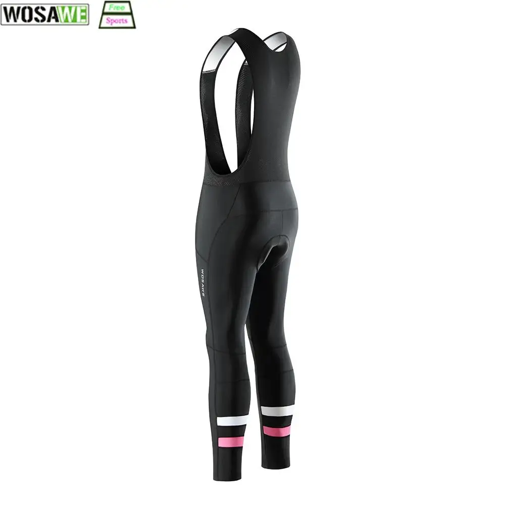 

WOSAWE Men's Summer Cycling Bib Shorts Mountain Bike Downhill Tights Gel Padded Breathable MTB Bike Long Pants Trousers
