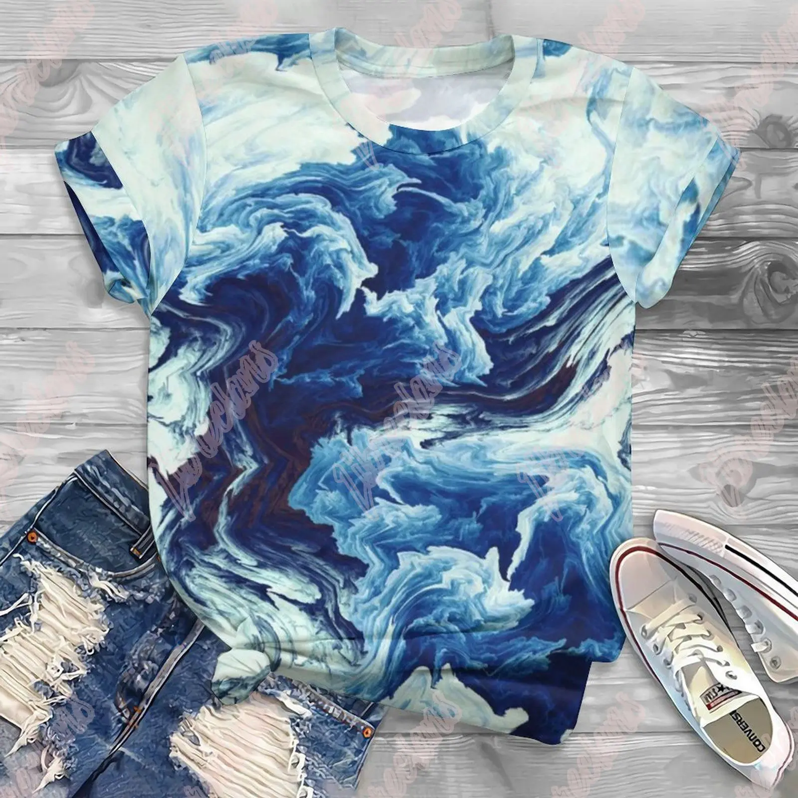 

Animal Printed Women's Short Sleeve 3D T-Shirts Oversized Summer Streetwear T Shirt Abstract Butterfly Loose Girls Tee Clothing