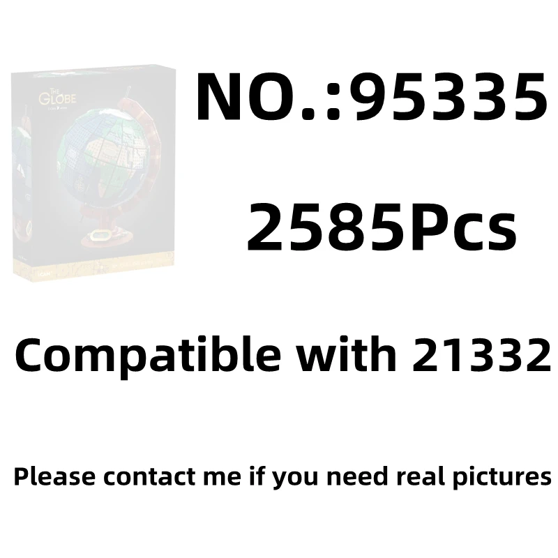 

Креативные Игрушки 95335 2585 шт. MOC земляной шар 21332, строительные блоки, сборные кирпичи, Детская развивающая модель, рождественские подарки