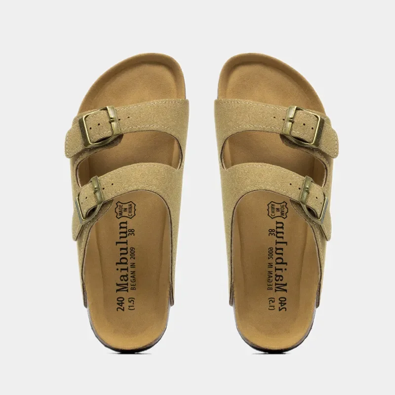 Мужские летние пробковые шлепанцы повседневные пляжные Нескользящие Шлепанцы