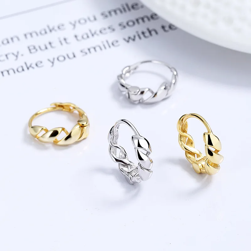 

New 925 Sterling Silver Hoops Woman Minimalist Circle Earring Luxury ​14k Original Fashion Girl Cute Trend Gift Party Jewelry