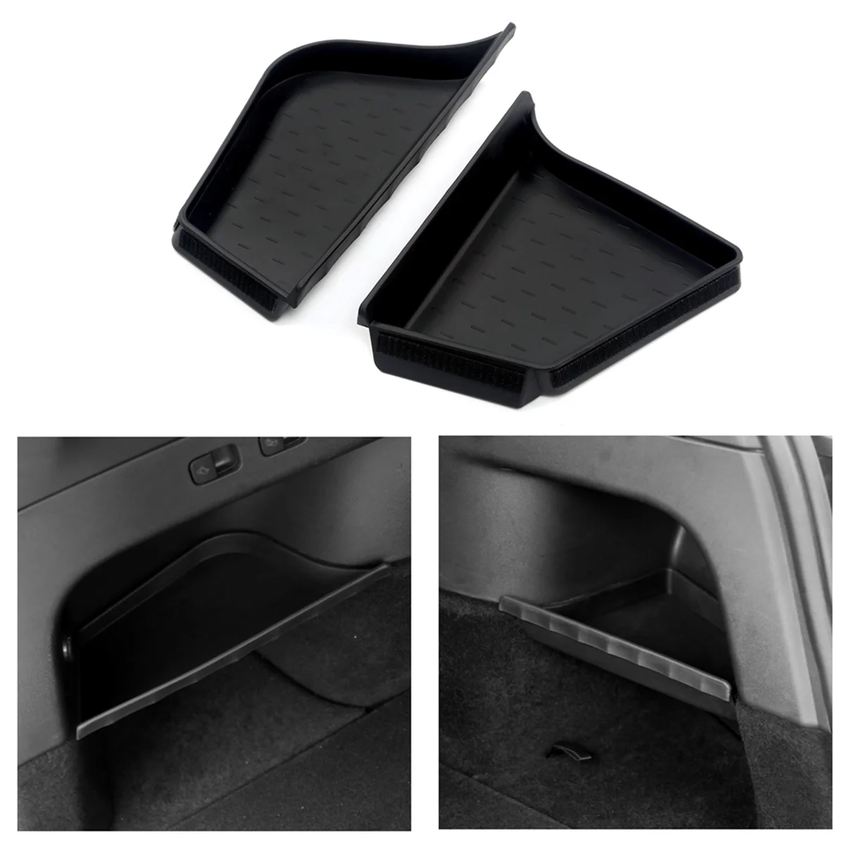 Для Tesla Model Y 2021-2023 перегородка для хранения в багажнике боковой органайзер задних