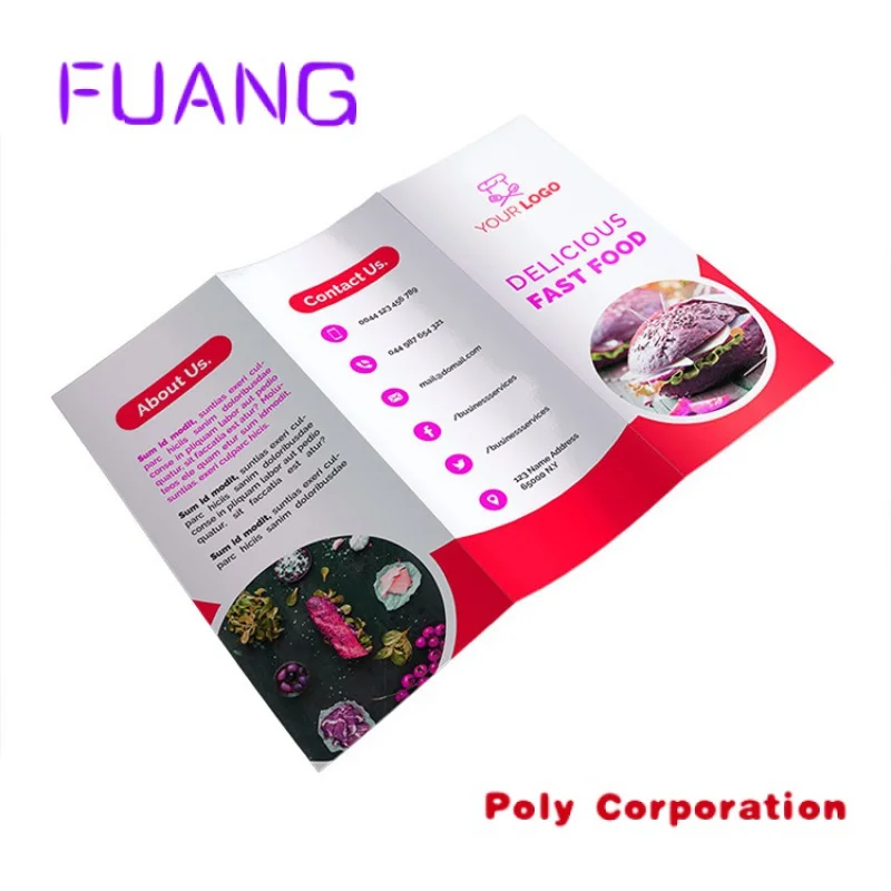 Bulk Printing A4 Paper Flyer/brochure/booklet Instruction Manual