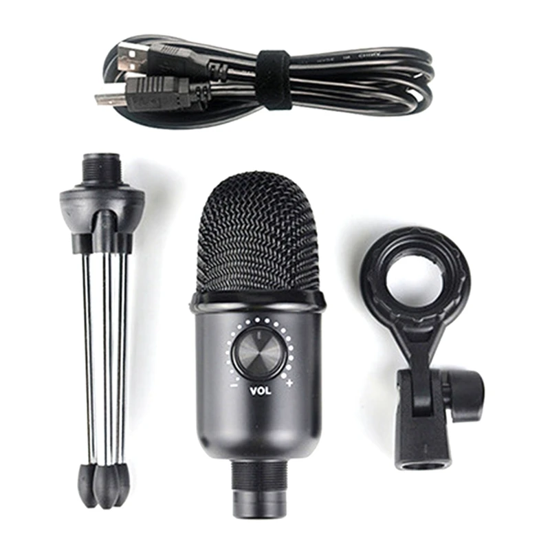 Профессиональный конденсаторный микрофон USB Φ 16 Core для компьютера караоке KTV Tik Tok
