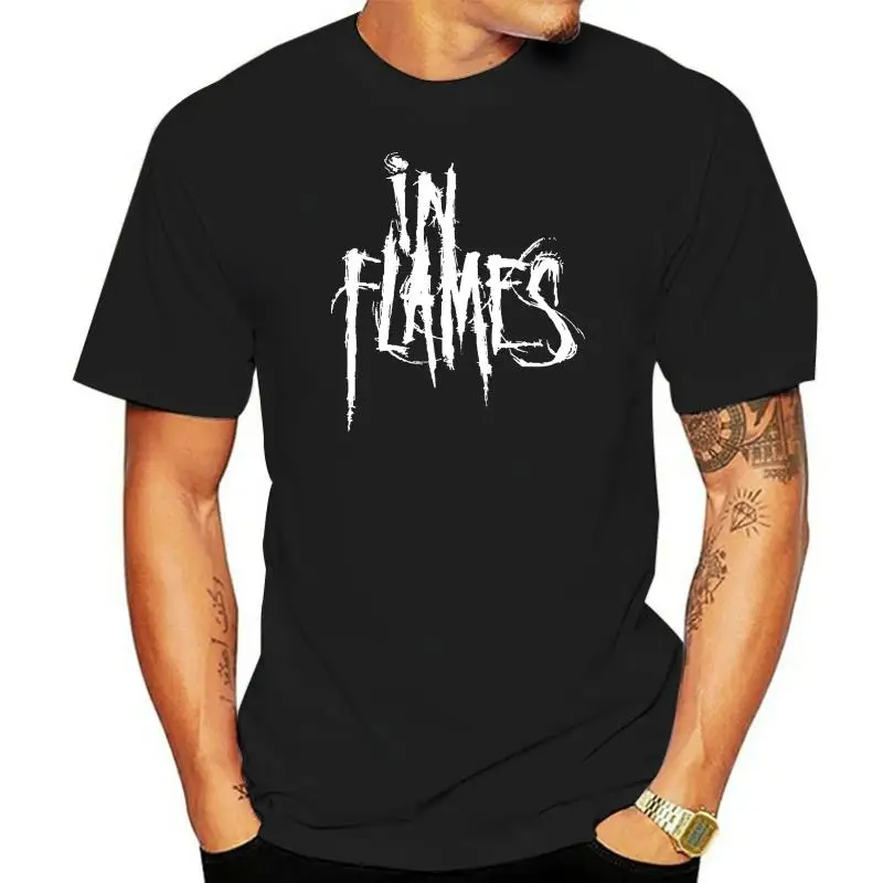 

In Flames T-Shirt Swedish heavy metal band Black Tee
