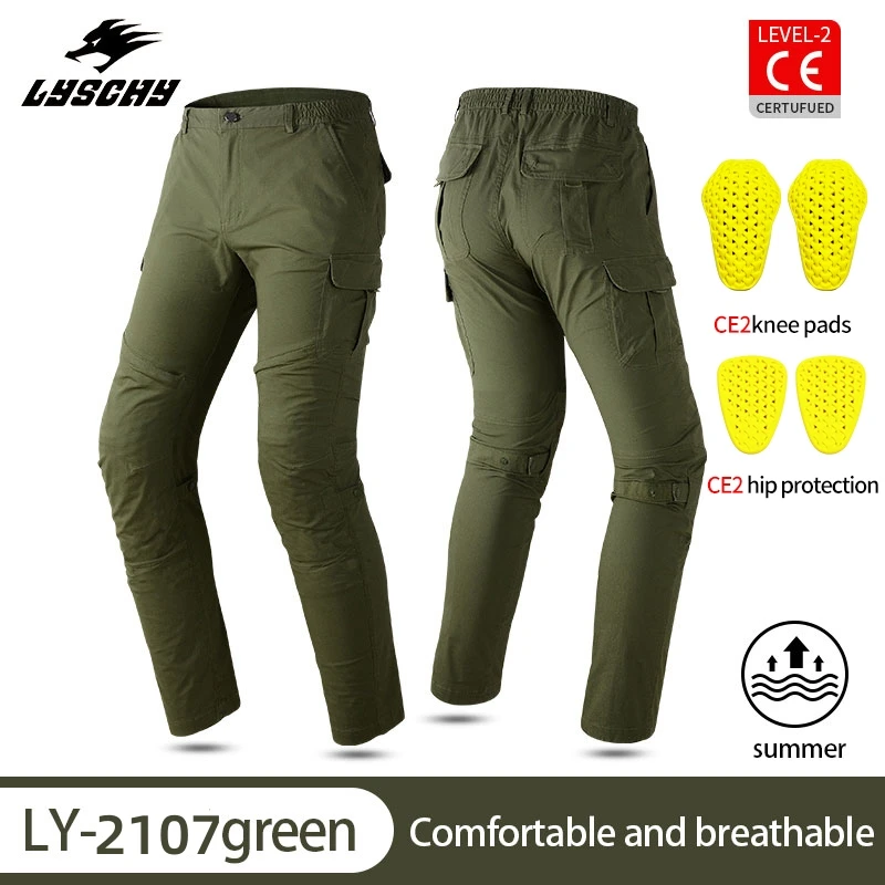 Мотоциклетные штаны LYSCHY для верховой езды летние дышащие и впитывающие пот