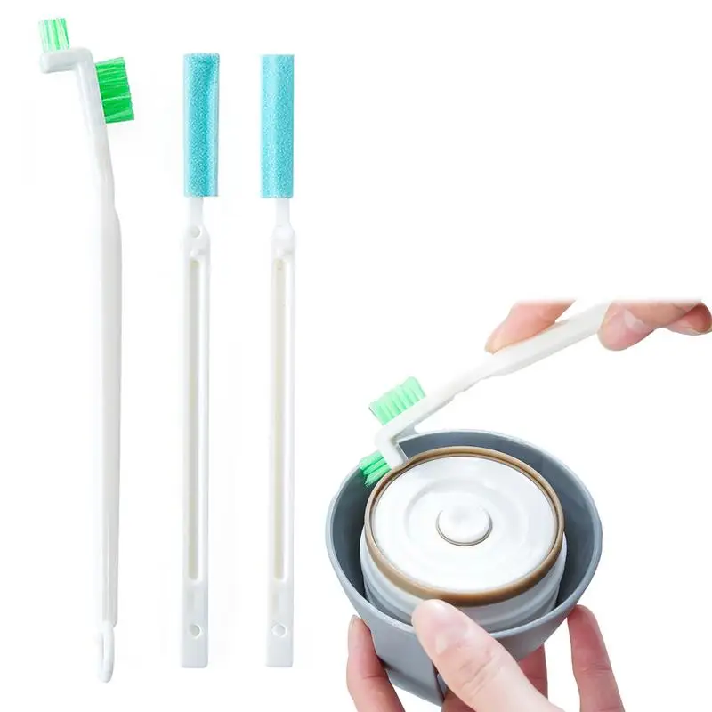 

3Pcs Bottle Cleaning Brush Hand-held Groove Gap Cleaning Tools Cleaning Brush For Baby Bottles Water Bottles Coffee Mugs Sports