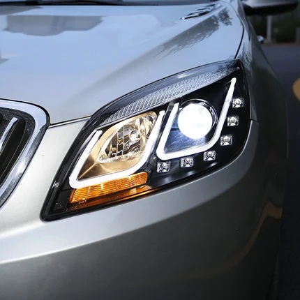 

Auto HID LED Headlight Assembly Angel Eye Daytime Running Light With Turn Signal For Buick Excelle GT Opel Astra J