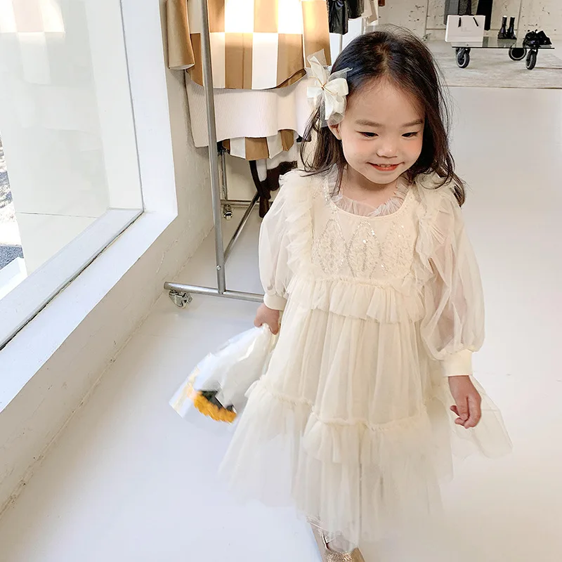 Летнее платье Мила Чоу для маленьких девочек 2022 милое шифоновое принцессы с