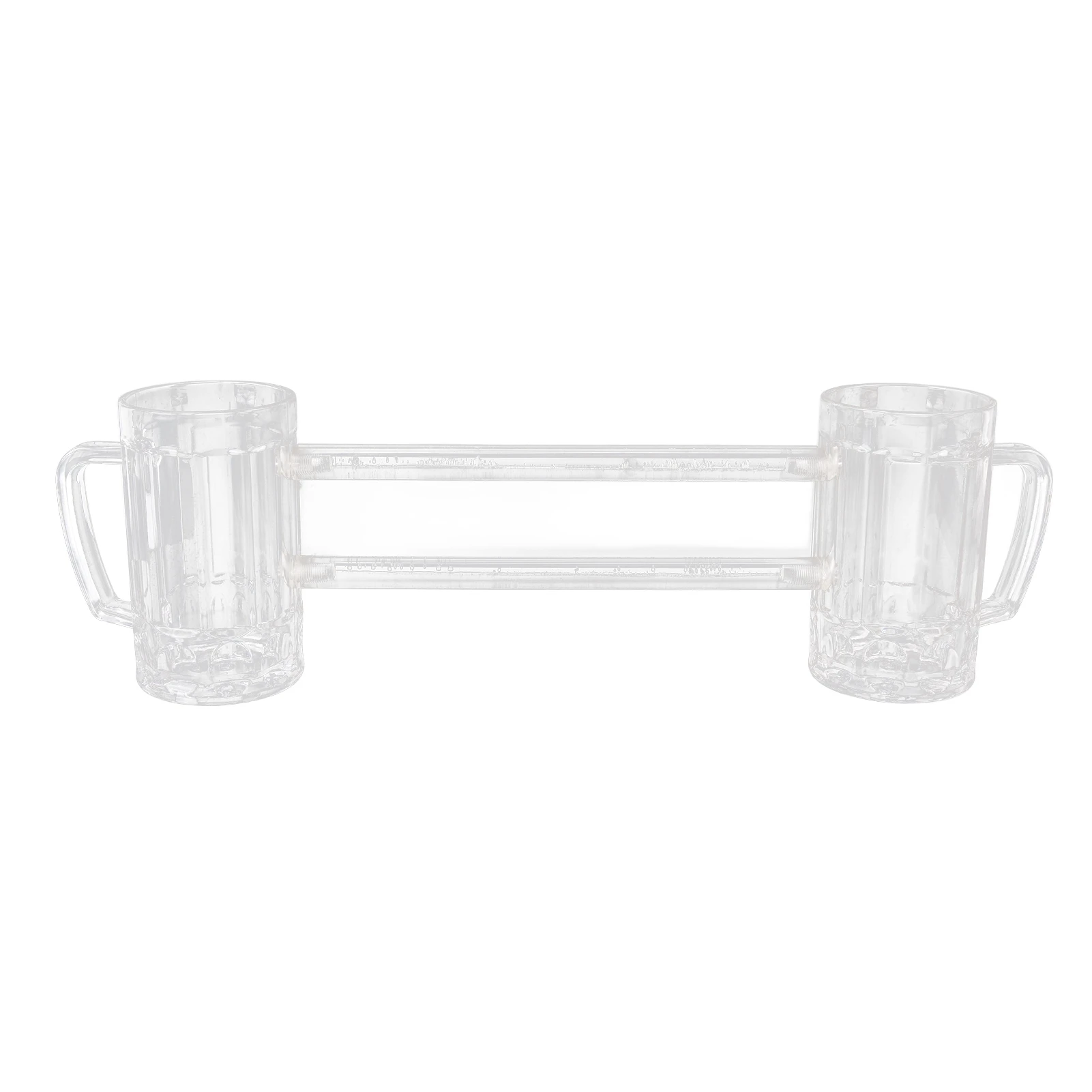 

430ml Beer Mug Double Conjoined Beer Glass Drop Resistant Acrylic Beer Cup Bar KTV Beer Glass