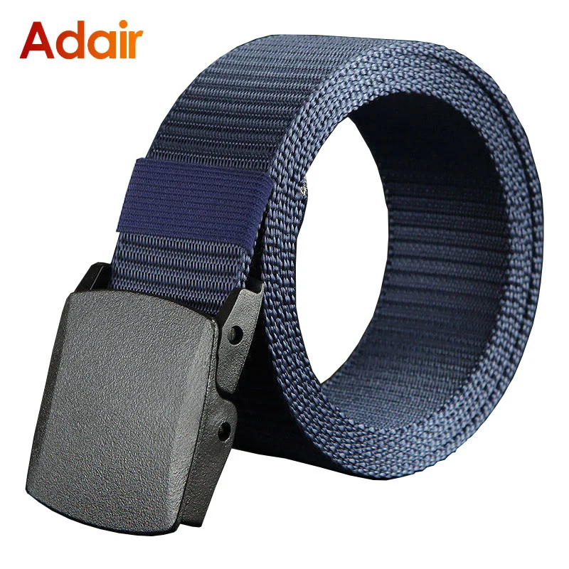 Mens Nylon Webbing Belts Canvas Casual Fabric  Belt High Quality Accessories Military Jeans Ar Waist Strap HB041