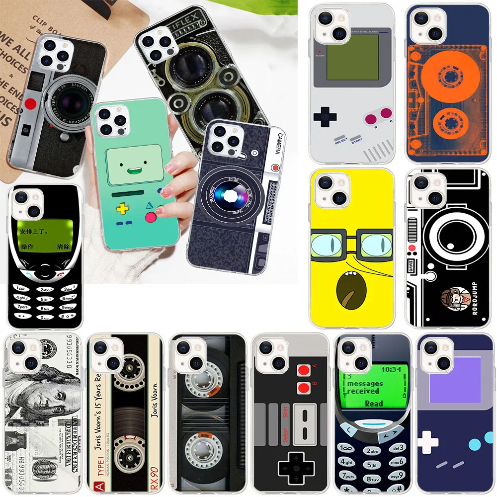 UR-62 Винтажный силиконовый чехол для камеры Gameboy Samsung A23 A52S A22S A55 A35 A25 A15 A05S A05 A34 A54 M23 M33