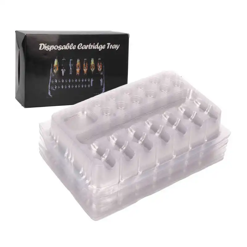 

20 Pcs Disposable Tattoo Pigment 2 in 1 Multi Slots Hard Stable Fully Functional Tattoo Cartridge Needle Tray TrayTattoo Supply