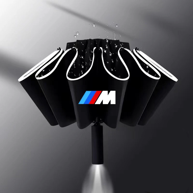 

Автомобильный Автоматический зонт для BMW, Светоотражающая полоса, светодиодная эмблема E46, E36, E34, F10, E90, F30, E60, F30, E53, E30, E92, E87