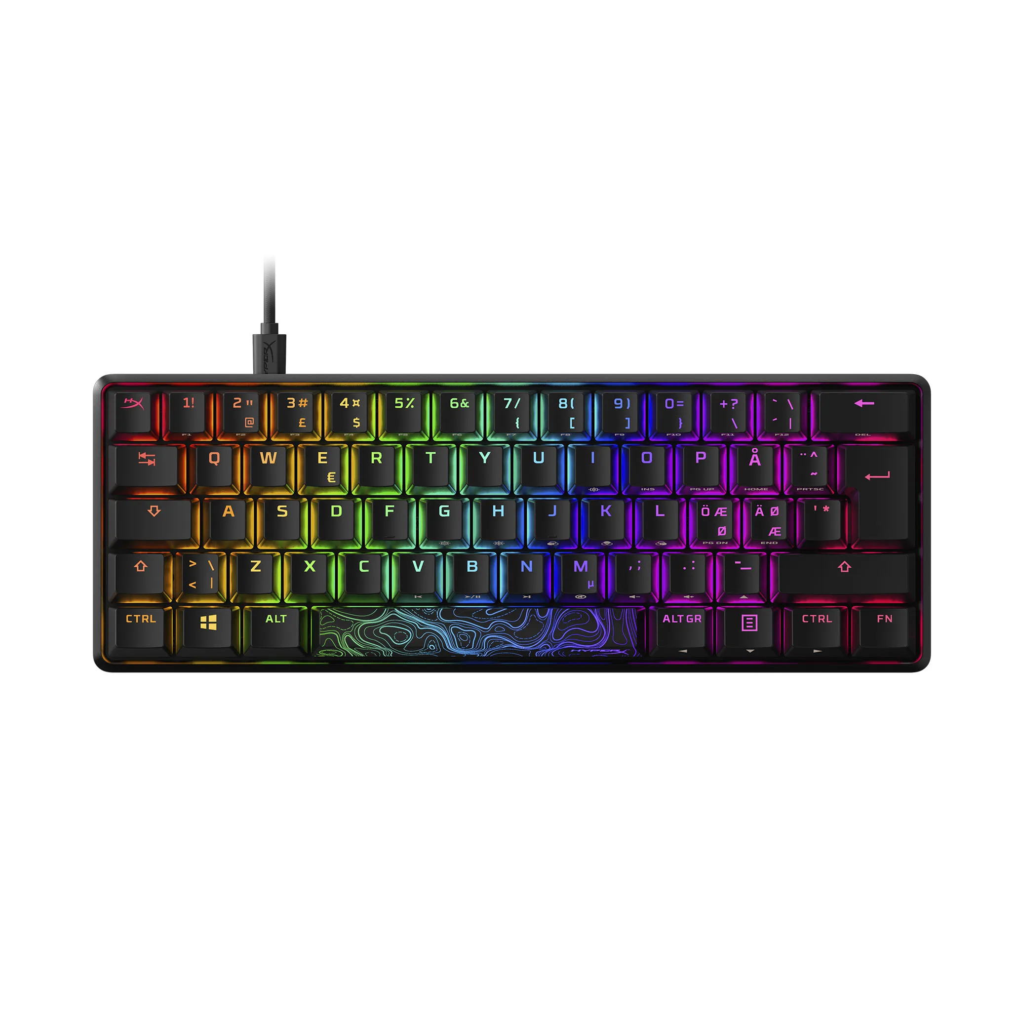 

Hyper X Alloy Origins 60 RGB Mechanical Gaming Keyboard Ultra Compact 60% Form Factor Gaming Keyboard