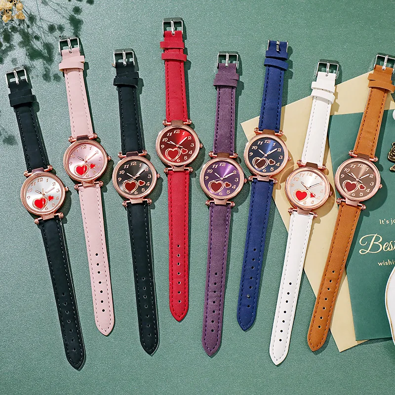 

Watch Girl Korean Style Simple Jewelry Youth Student Love Cute Children Birthday Soft Girl Quartz Leather Watch Gift Relogio