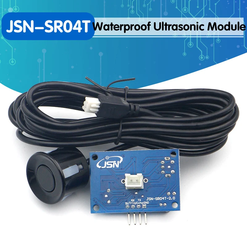 

Waterproof Ultrasonic Module JSN-SR04T Water Proof Integrated Distance Measuring Transducer Sensor for Arduino
